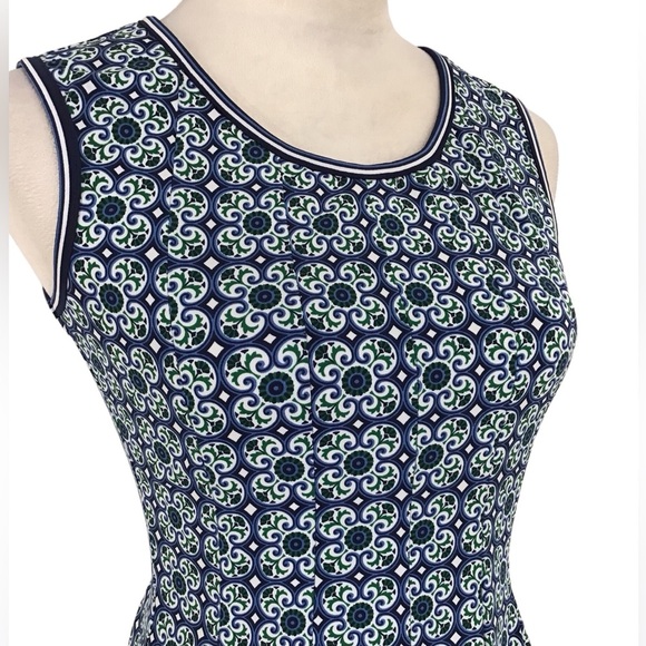 Max Studio Green Blue Sleeveless Fit & Flare Dress Size XS - Picture 6 of 8